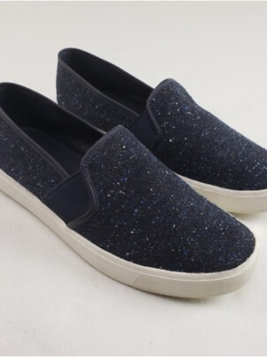 Vince Other - Vince Navy Glitter Slip-On Sneakers